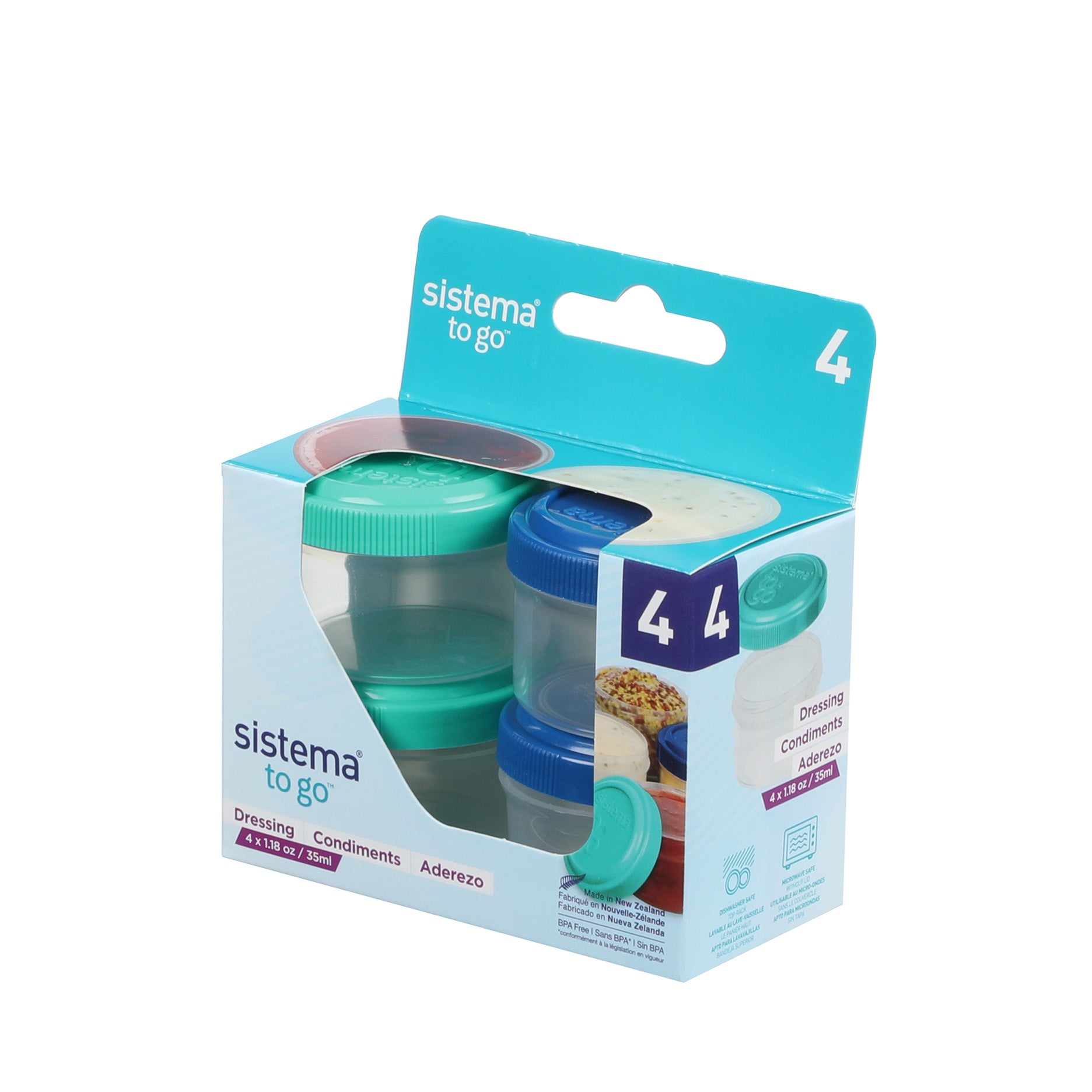 Dressing To Go bægre 4 stk